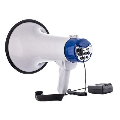 Max. 40 Watt eigenes Megafon mit Aufnahmefunktion und langlebigem Design
