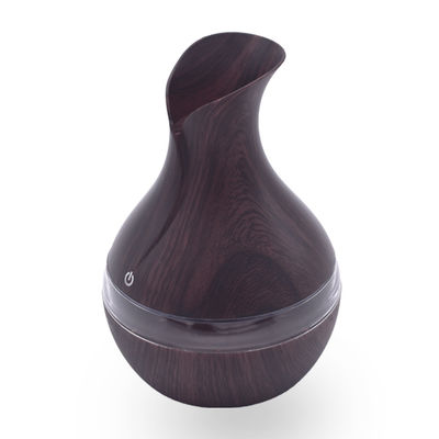 Kompakter 300 ml Holzblumenvase Ultraschallbefeuchter Diffusor für Zuhause