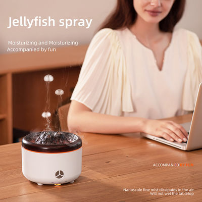 12W Schwarz-Weiß Farbe 3D-Flamme 2.0 Ultraschall-Vulkan Aroma Diffusor Feuchtigkeitsminder 2023
