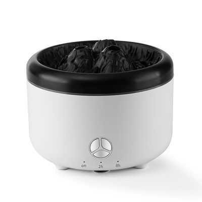 12W Schwarz-Weiß Farbe 3D-Flamme 2.0 Ultraschall-Vulkan Aroma Diffusor Feuchtigkeitsminder 2023