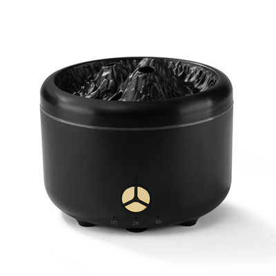 12W Schwarz-Weiß Farbe 3D-Flamme 2.0 Ultraschall-Vulkan Aroma Diffusor Feuchtigkeitsminder 2023