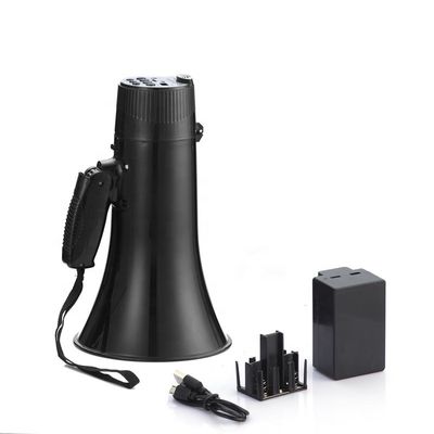 60Hz-23KHz Frequenzbereich Klapp Megafon mit abnehmbarem Mikrofon und USB/SD/AUX