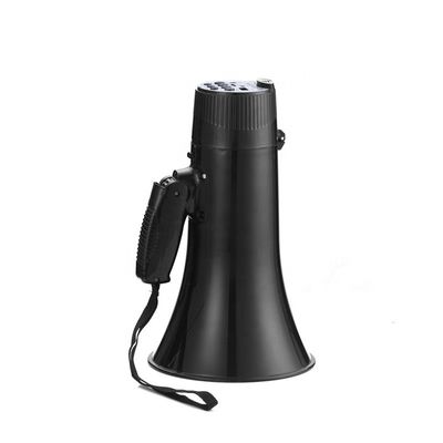 60Hz-23KHz Frequenzbereich Klapp Megafon mit abnehmbarem Mikrofon und USB/SD/AUX