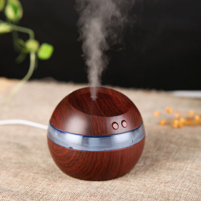 Portable Wood Grain Electric Aroma Diffuser 300 ml für die App-gesteuerte Luftfeuchtigkeitskontrolle