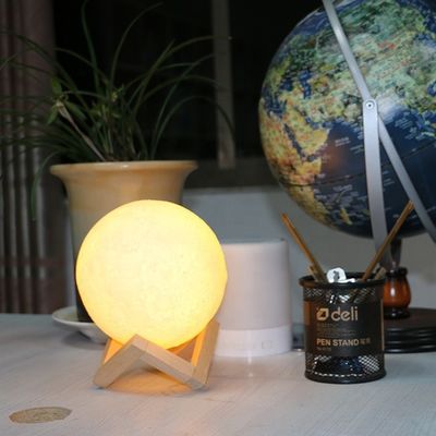 2021 Bestseller Gute 3D-Druck Mondlichtlampe mit Schaltmodus Fernbedienung