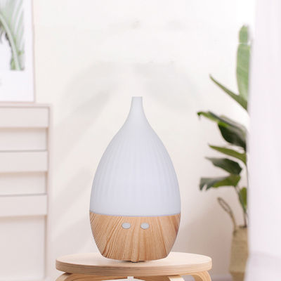 Ultraschallbefeuchter 2022 Desktop 5V Portable USB Holzkorn ätherisches Öl Diffuser 160ml mit LED-Licht