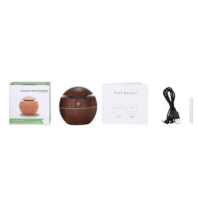 Andere Funktionen Portable Mini Ultraschall USB 130ML Holzkornbefeuchter mit LED-Licht
