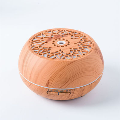 500 ml Wohnholz und Glas ätherisches Öl Aroma Diffuser mit Fernbedienung und RGB LED-Licht