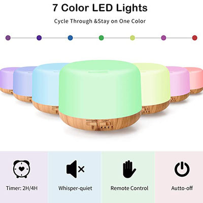 12W Portable Kleingröße 300ml Holzkorn Ultraschallluftbefeuchter Aroma Diffuser