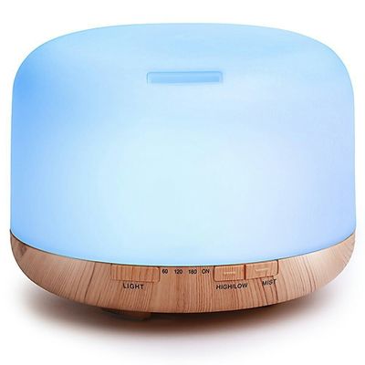 NO App-gesteuert 12W 500ml Asakuki ätherische Öl Aroma Diffuser mit Fernbedienung