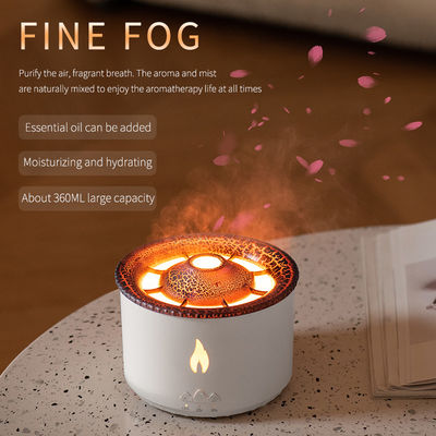 350 ml Kapazität 3D Flamme Effekt Vulkan Luftbefeuchter Aroma Diffuser für Hausduft