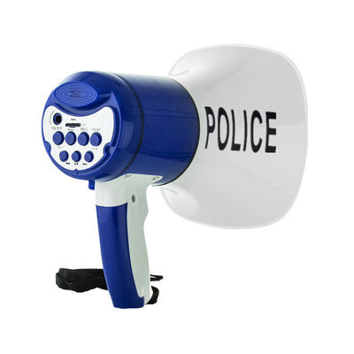 USB-Kommunikation 15-30W Schwarzes Cheerleading-Megaphone mit 1x 18650 Lithiumbatterie