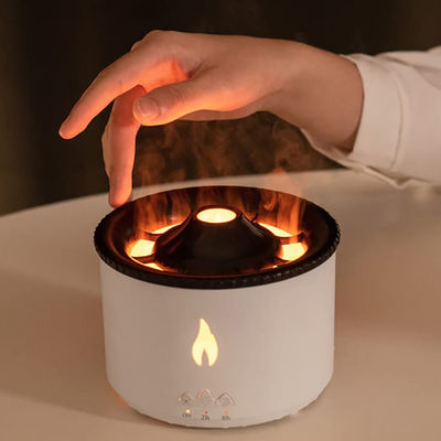 Flammen-LED-Licht 350ml Vulkanfeuchtiger mit Stil Flammen-Aromadiffuser und Nachtlampe