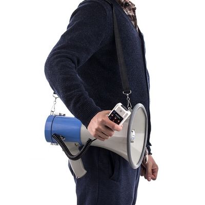 Farbenfrohes, leichtes, aus Kunststoff gefertigtes Mini-Handheld-Megafon mit Speicherkartenkompatibilität